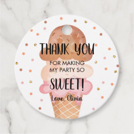 Eiscreme-Minze-Schokolade Pink Sweet Girl Birthday Geschenkanhänger