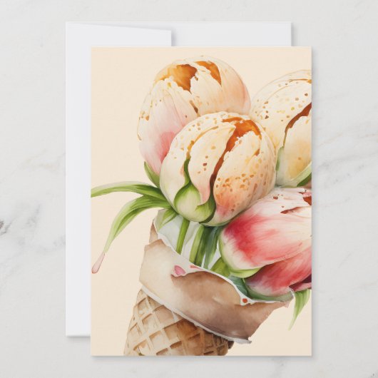 Eiscreme mit aufgetautem Brautparty Einladung