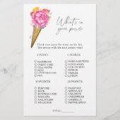 Eiscreme mit Blume - Was steckt in Ihrem Geldbeute (Vorderseite)