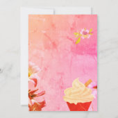 Eiscreme mit Bridal-Dusche Einladung (Rückseite)