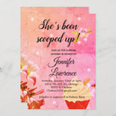 Eiscreme mit Bridal-Dusche Einladung (Vorne/Hinten)