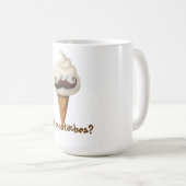 Eiscreme mit den Schnurrbärten Kaffeetasse (VorderseiteRechts)