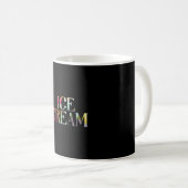 Eiscreme mit Eiscreme innen Kaffeetasse (VorderseiteRechts)