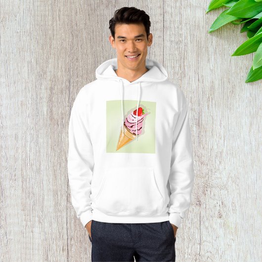 Eiscreme mit Erdbeere Hoodie