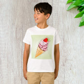 Eiscreme mit Erdbeere T-Shirt