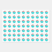 Eiscreme mit Kirschen Geschenkpapier Set (Vorderseite 3)