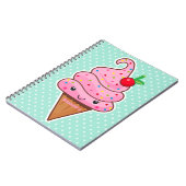 Eiscreme - mit Name - Notizblock (Linke Seite)