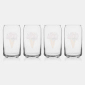 Eiscreme mit Pfannkuchen. Glücklicher Frühlingstag Dosenglas (Rechts)