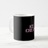 Eiscreme mit rosa Eis innen Kaffeetasse (Vorderseite Links)