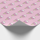 Eiscreme mit Sprinklen Modernes Niedliches Geschen Geschenkpapier (Ecke)