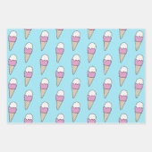 Eiscreme mit Sprinklen Modernes Niedliches Geschen Geschenkpapier Set (Vorderseite 3)