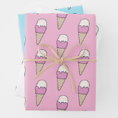Eiscreme mit Sprinklen Modernes Niedliches Geschen Geschenkpapier Set (Beispiel)