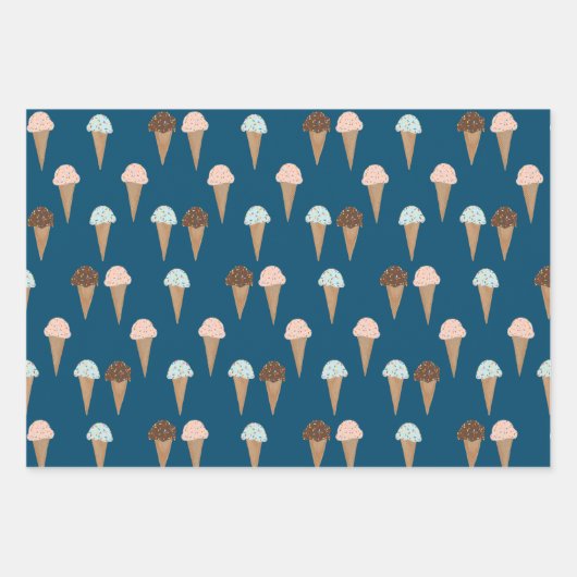 Eiscreme mit Sprinklen Modernes Niedliches Geschen Geschenkpapier Set (Vorderseite 2)