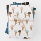 Eiscreme mit Sprinklen Modernes Niedliches Geschen Geschenkpapier Set (Beispiel)