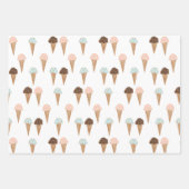 Eiscreme mit Sprinklen Modernes Niedliches Geschen Geschenkpapier Set (Vorderseite)