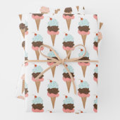 Eiscreme mit Sprinklen Modernes Niedliches Geschen Geschenkpapier Set (Beispiel)