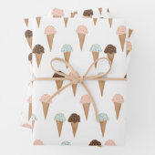 Eiscreme mit Sprinklen Modernes Niedliches Geschen Geschenkpapier Set (Beispiel)