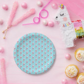 Eiscreme mit Sprinklen Modernes Niedliches Geschen Pappteller (Party)