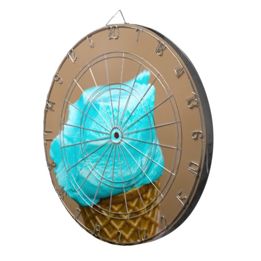 Eiscreme mit Waffelmakro Dartscheibe (Vorderseite rechts)