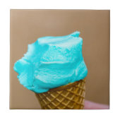 Eiscreme mit Waffelmakro Fliese (Vorderseite)