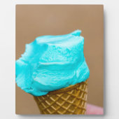 Eiscreme mit Waffelmakro Fotoplatte (Vorderseite)