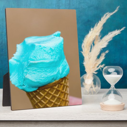 Eiscreme mit Waffelmakro Fotoplatte (Seite)