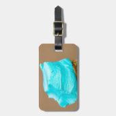 Eiscreme mit Waffelmakro Gepäckanhänger (Vorderseite vertikal)