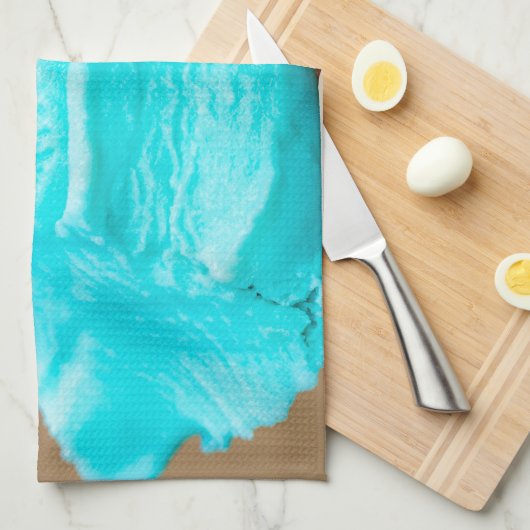 Eiscreme mit Waffelmakro Geschirrtuch (Viertel Falte)