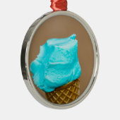 Eiscreme mit Waffelmakro Ornament Aus Metall (Rechts)