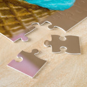 Eiscreme mit Waffelmakro Puzzle (Seite)