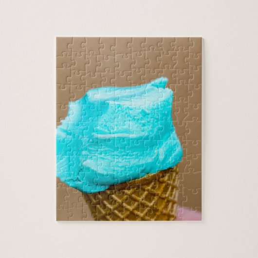 Eiscreme mit Waffelmakro Puzzle (Vertikal)