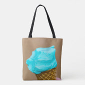 Eiscreme mit Waffelmakro Tasche (Rückseite)
