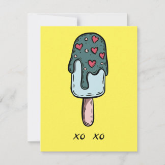 Eiscreme Mitteilungskarte