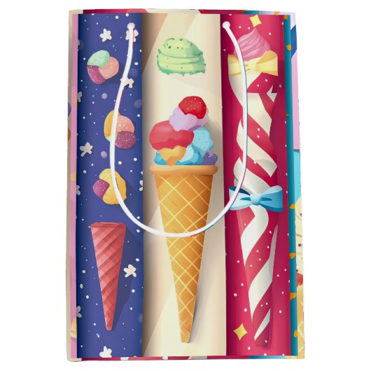Eiscreme Mittlere Geschenktüte (Vorderseite)