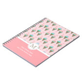 Eiscreme-Monogram-Notebook Notizblock (Linke Seite)