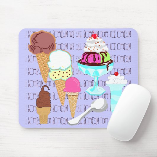 Eiscreme Mousepad (Mit Mouse)