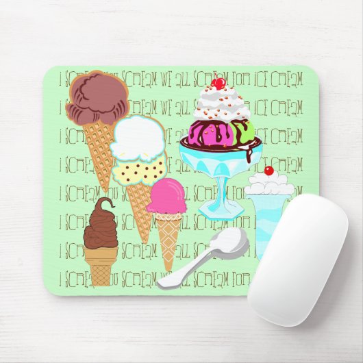 Eiscreme Mousepad (Mit Mouse)