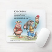 Eiscreme Mousepad (Mit Mouse)