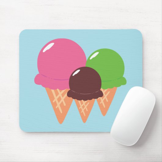 Eiscreme Mousepad (Mit Mouse)