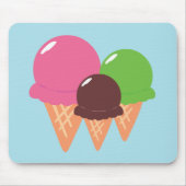 Eiscreme Mousepad (Vorne)
