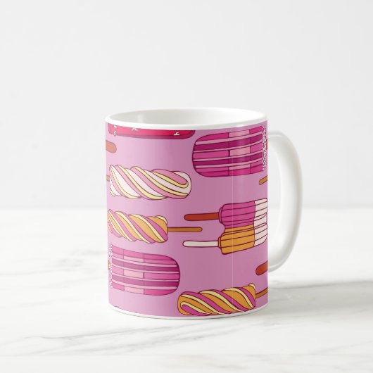 Eiscreme-Muster, Abbildung.  Kaffeetasse (VorderseiteRechts)