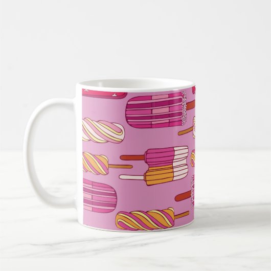Eiscreme-Muster, Abbildung.  Kaffeetasse (Links)