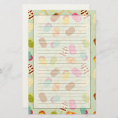 Eiscreme-Muster Briefpapier (Vorne/Hinten)