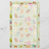 Eiscreme-Muster Briefpapier (Vorderseite)