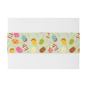 Eiscreme-Muster Einladungsbanderole (Rückseitenbeispiel)