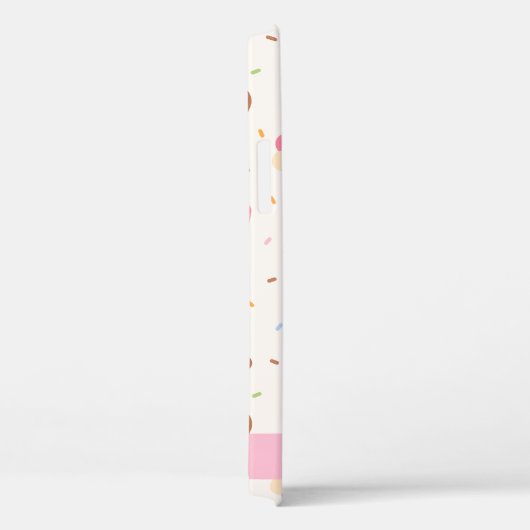 Eiscreme-Muster, Eiscreme, Ihr Name Case-Mate iPhone Hülle (Rückseite / Rechts)