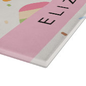 Eiscreme-Muster, Eiscreme, Ihr Name Schneidebrett (Ecke)