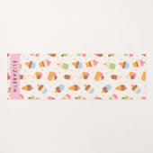 Eiscreme-Muster, Eiscreme, Ihr Name Yogamatte (Vorderseite (Horizontal))