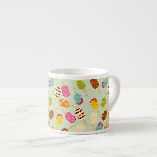 Eiscreme-Muster Espressotasse (Vorderseite Rechts)