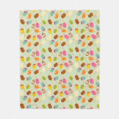 Eiscreme-Muster Fleecedecke (Vorderseite)